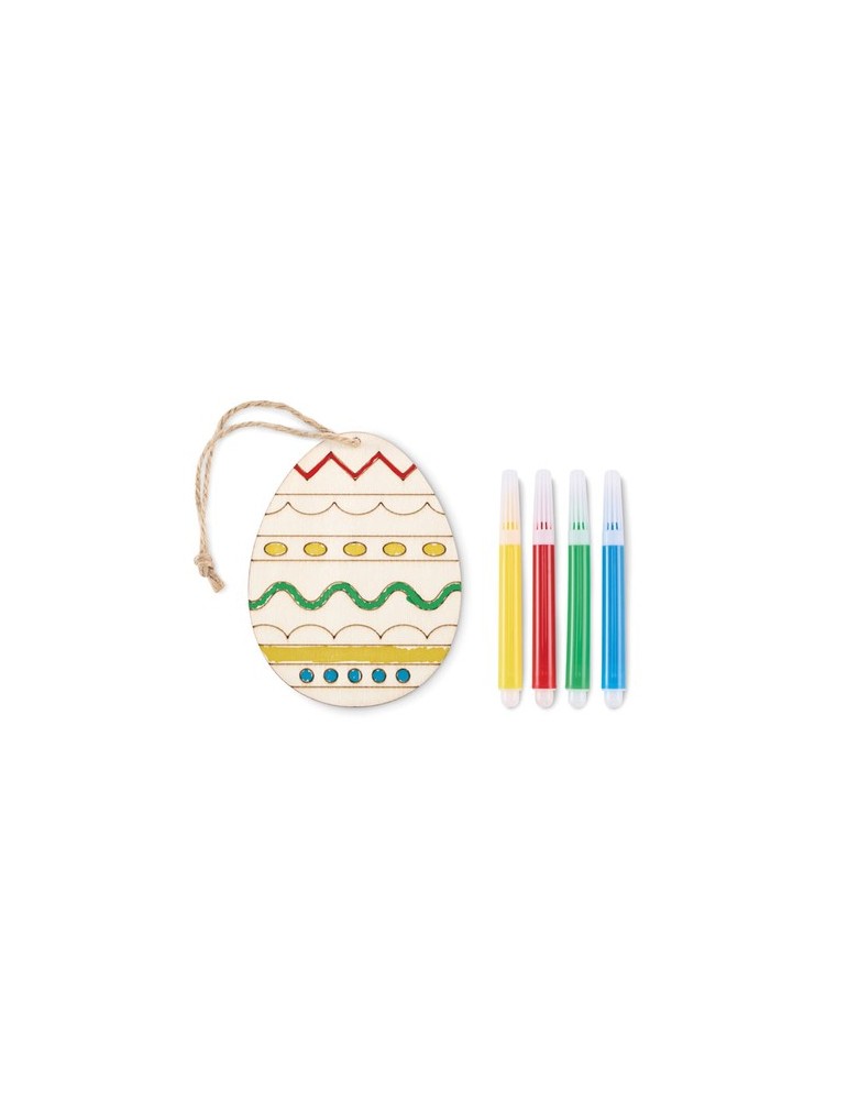 Set de peinture sur œuf en bois publicitaire DREGG
