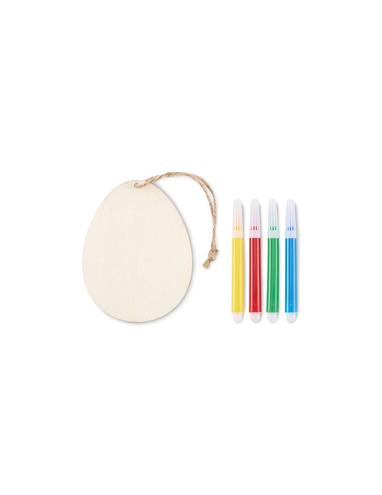 Set de peinture sur œuf en bois publicitaire DREGG