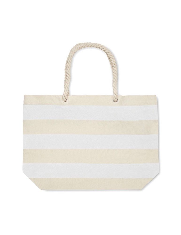 Sac de plage en coton personnalisable - HEAVEN STRIPE