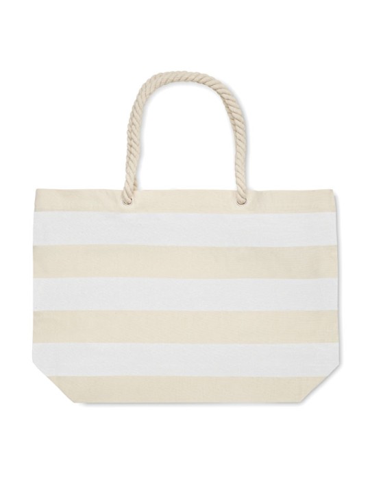 Sac de plage en coton personnalisable - HEAVEN STRIPE