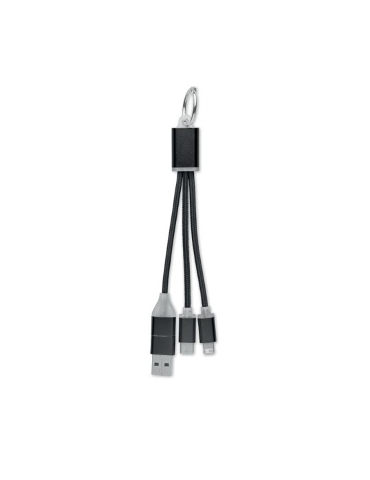 Câble de Charge 4 en 1 Personnalisé - Objets Publicitaires
