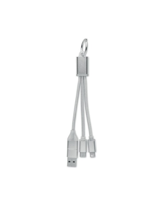 Câble de Charge 4 en 1 Personnalisé - Objets Publicitaires