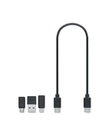 Câbles 3 en 1 personnalisés VERSA - Idéal pour Tous vos Appareils pas cher