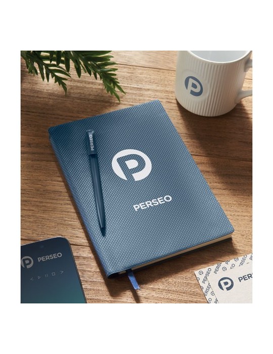 Cahier A5 en PU avec stylo personnalisé NOTA