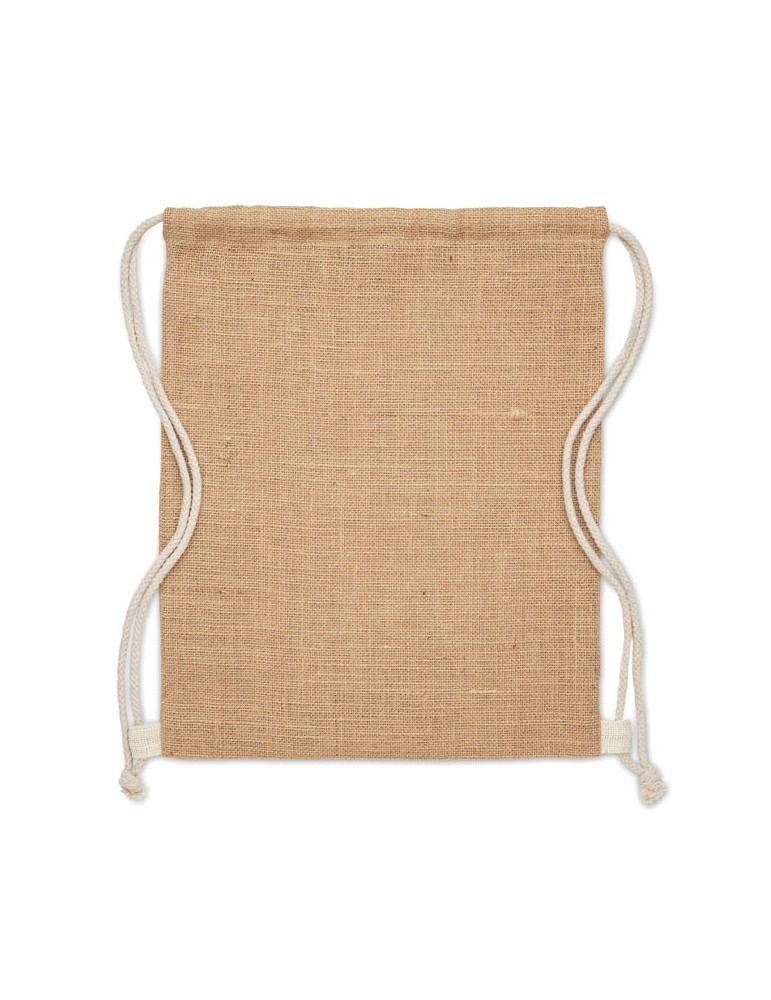 Sac à cordon en jute - objets publicitaires FUKURO