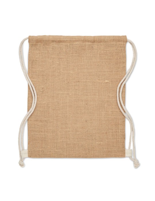 Sac à cordon en jute - objets publicitaires FUKURO
