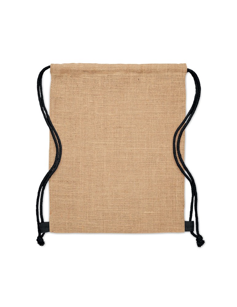 Sac à cordon en jute - objets publicitaires FUKURO