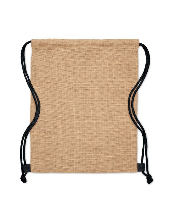 Sac à cordon en jute - objets publicitaires FUKURO