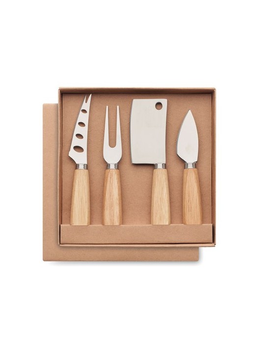 Set de 4 couteaux à fromage personnalisé CAMEMBERT