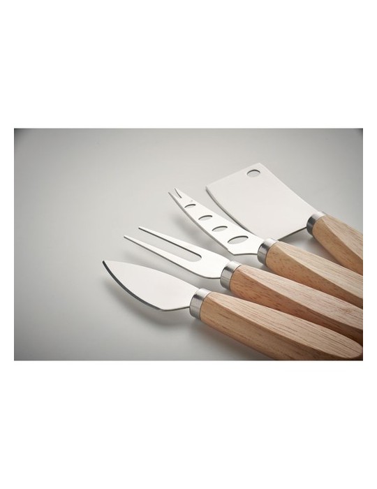 Set de 4 couteaux à fromage personnalisé CAMEMBERT
