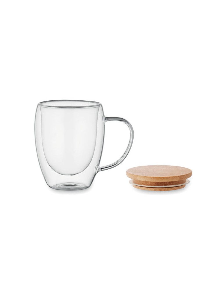 Mug en verre double paroi personnalisée pas cher - TIRAL 250ml