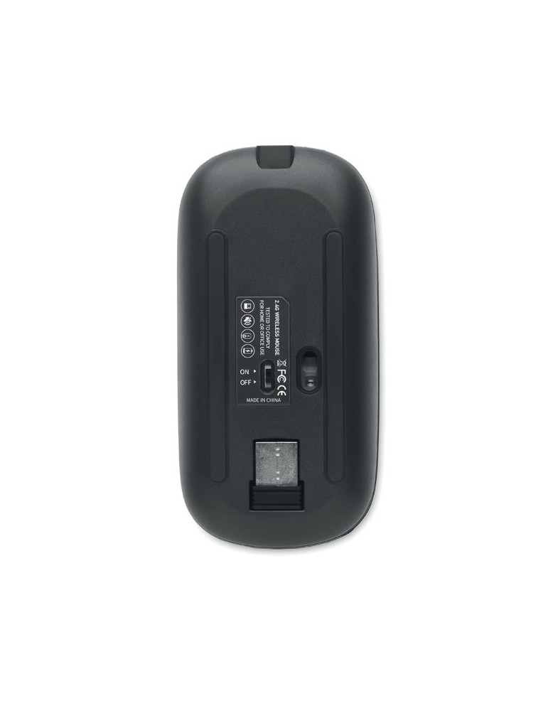 Souris sans fil  personnalisée - CURVY C performante pas cher