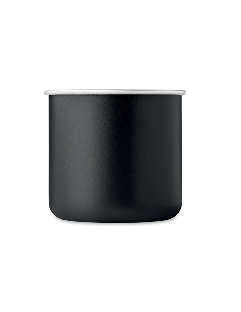 Tasse en acier inox recyclé - Objets publicitaires CARIBU