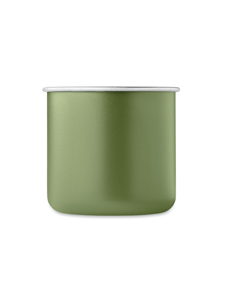 Tasse en acier inox recyclé - Objets publicitaires CARIBU