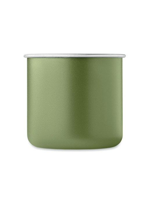 Tasse en acier inox recyclé - Objets publicitaires CARIBU