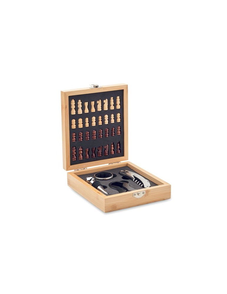 Set à vin et échecs - Cadeau Idéal d'Entreprise personnalisable