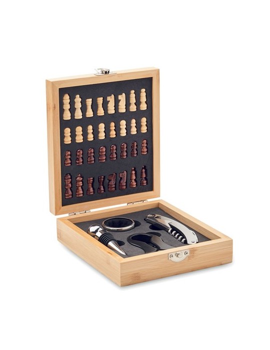 Set à vin et échecs - Cadeau Idéal d'Entreprise personnalisable