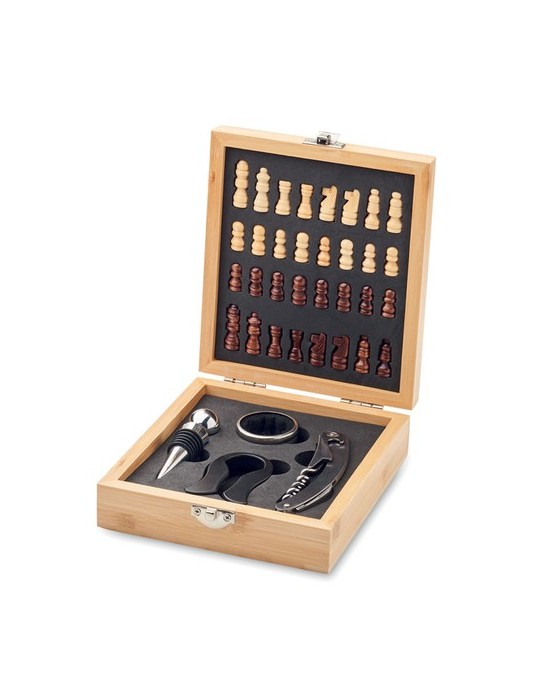 Set à vin et échecs - Cadeau Idéal d'Entreprise personnalisable