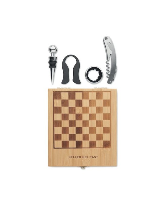 Set à vin et échecs - Cadeau Idéal d'Entreprise personnalisable