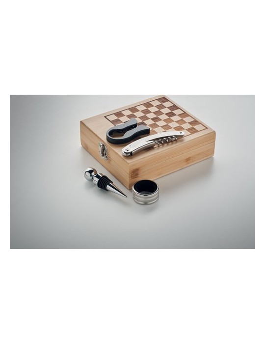 Set à vin et échecs - Cadeau Idéal d'Entreprise personnalisable