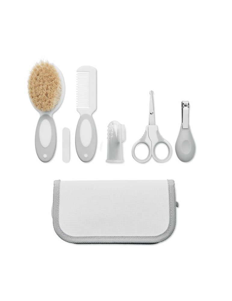Set de toilette bébé personnalisée - Pratiques 6 pièces pas cher