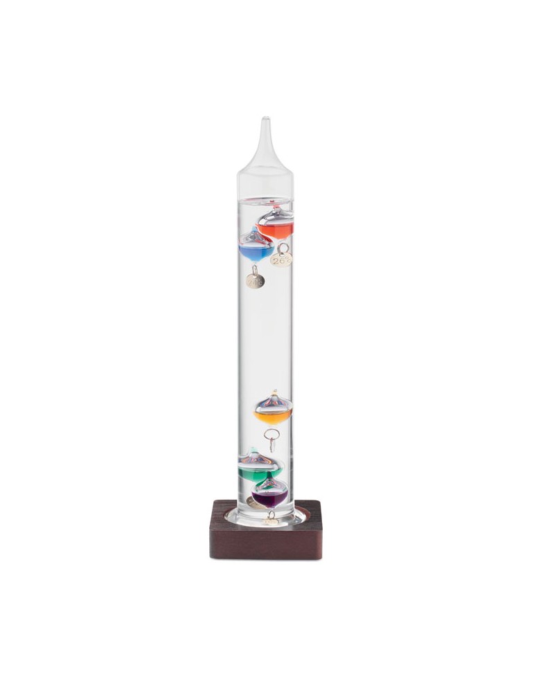 Thermomètre Galileo en verre 28cm - Précision et style personnalisé