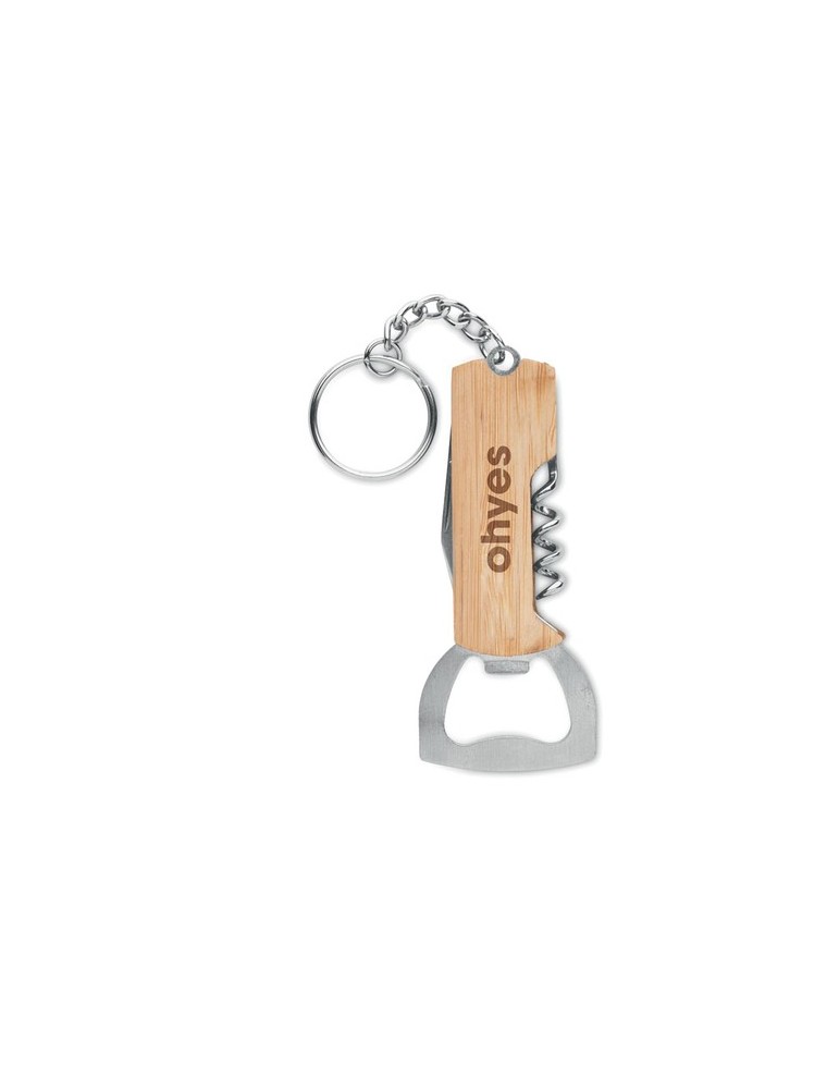 Outil de poche 3en1 en bambou pratique personnalisée pas cher