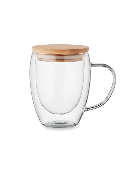 Mug en verre double paroi personnalisée pas cher - TIRAL 250ml