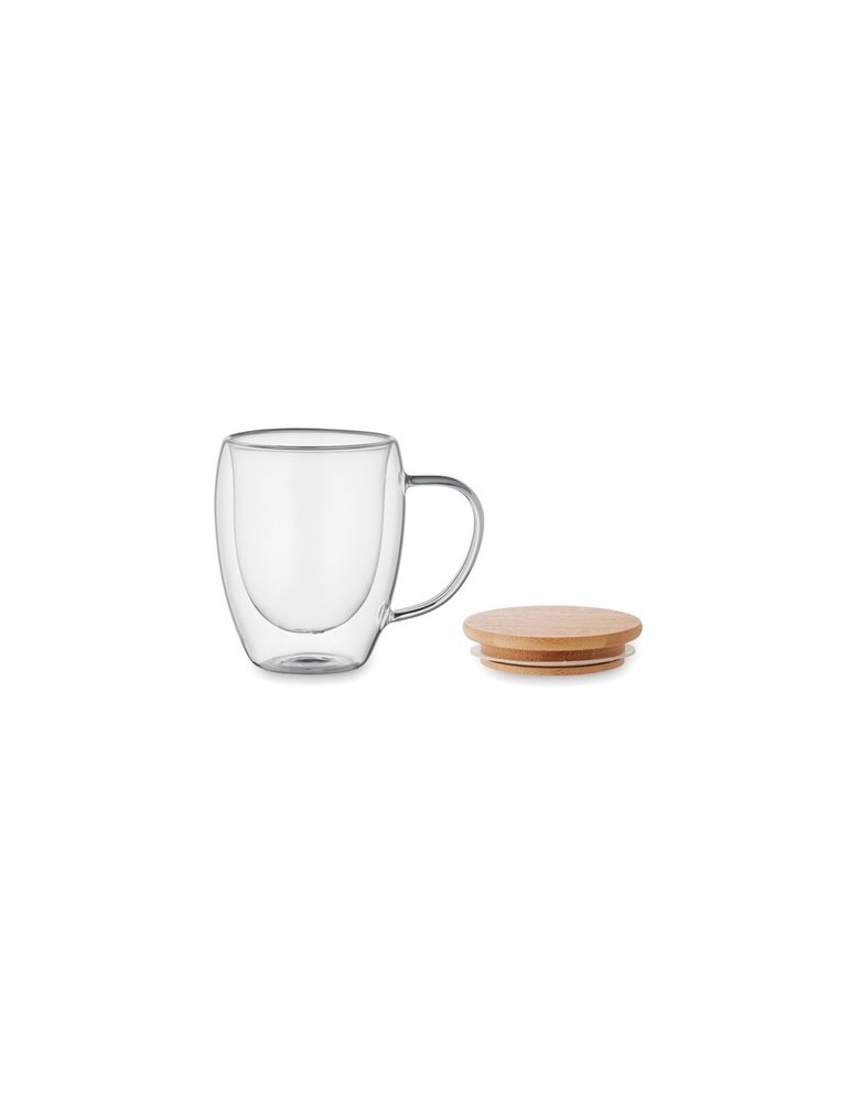 Mug en verre double paroi personnalisée pas cher - TIRAL 250ml