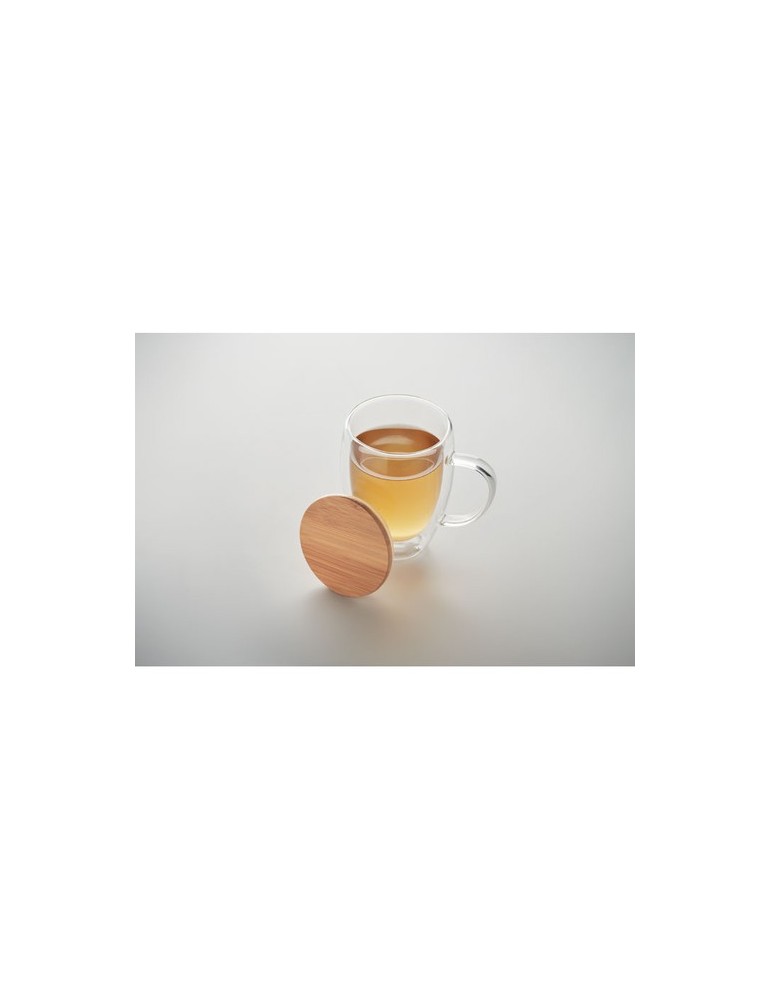 Mug en verre double paroi personnalisée pas cher - TIRAL 250ml