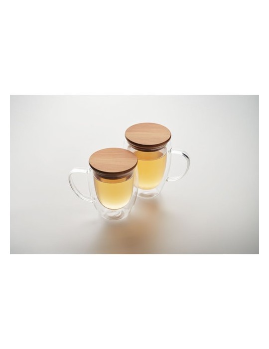 Mug en verre double paroi personnalisée pas cher - TIRAL 250ml