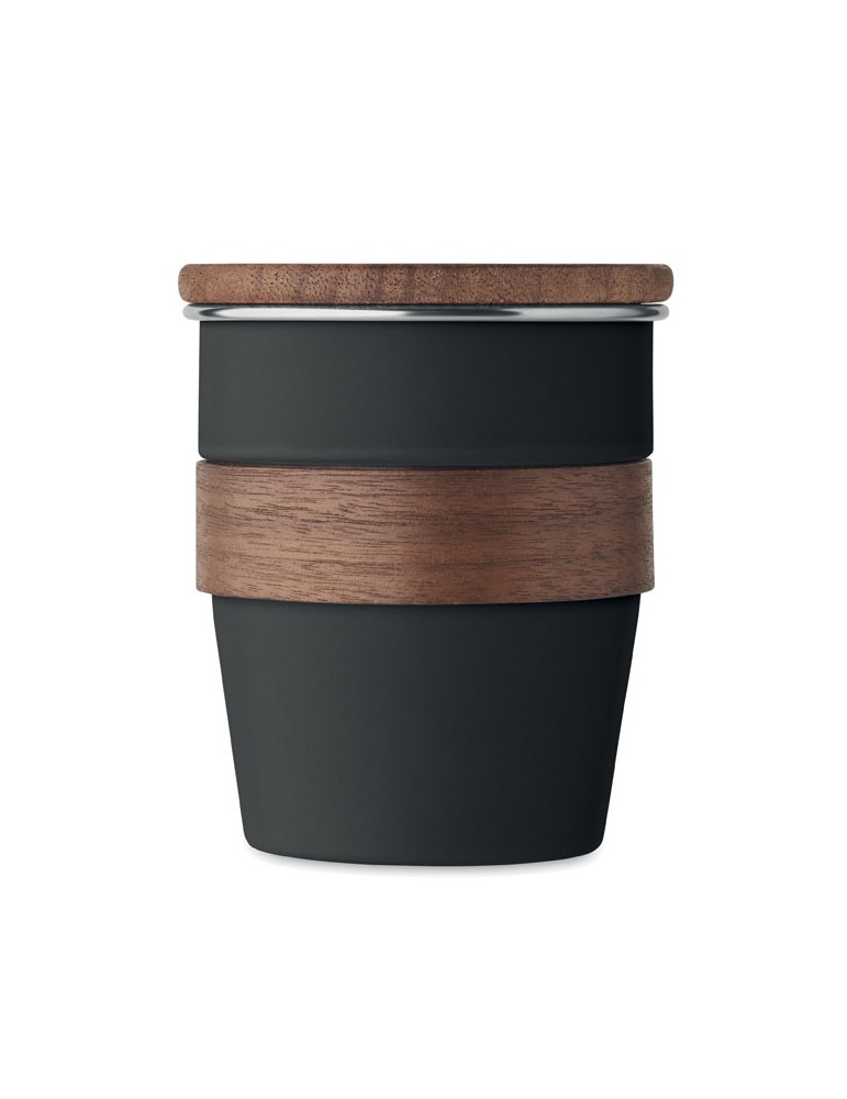 Gobelet Incassable 350 ml en Acier Inox Personnalisé WALNUT pas cher