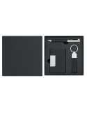 Coffret cadeau personnalisé - SCRIBI 3 - Stylo, Porte-Clés & Porte-Cartes