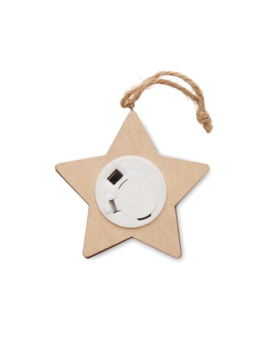 Étoile en Bois Personnalisée | LALIE | Décoration de Noël Lumineuse