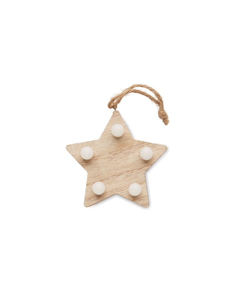 Étoile en Bois Personnalisée | LALIE | Décoration de Noël Lumineuse