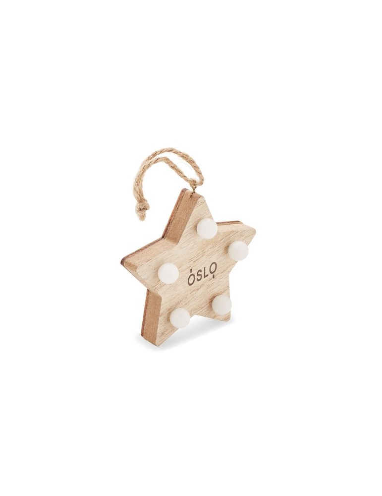 Étoile en Bois Personnalisée | LALIE | Décoration de Noël Lumineuse