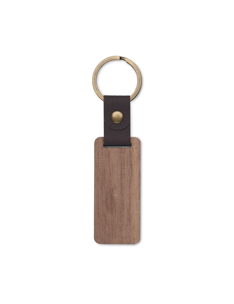 Porte-clés Noyer PU NAWKEY Objets Publicitaires Personnalisé pas cher
