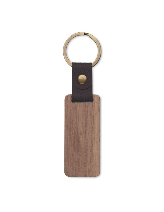 Porte-clés Noyer PU NAWKEY Objets Publicitaires Personnalisé pas cher