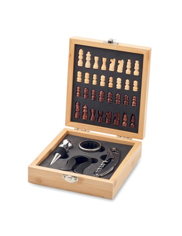 Set à vin et échecs - Cadeau Idéal d'Entreprise personnalisable