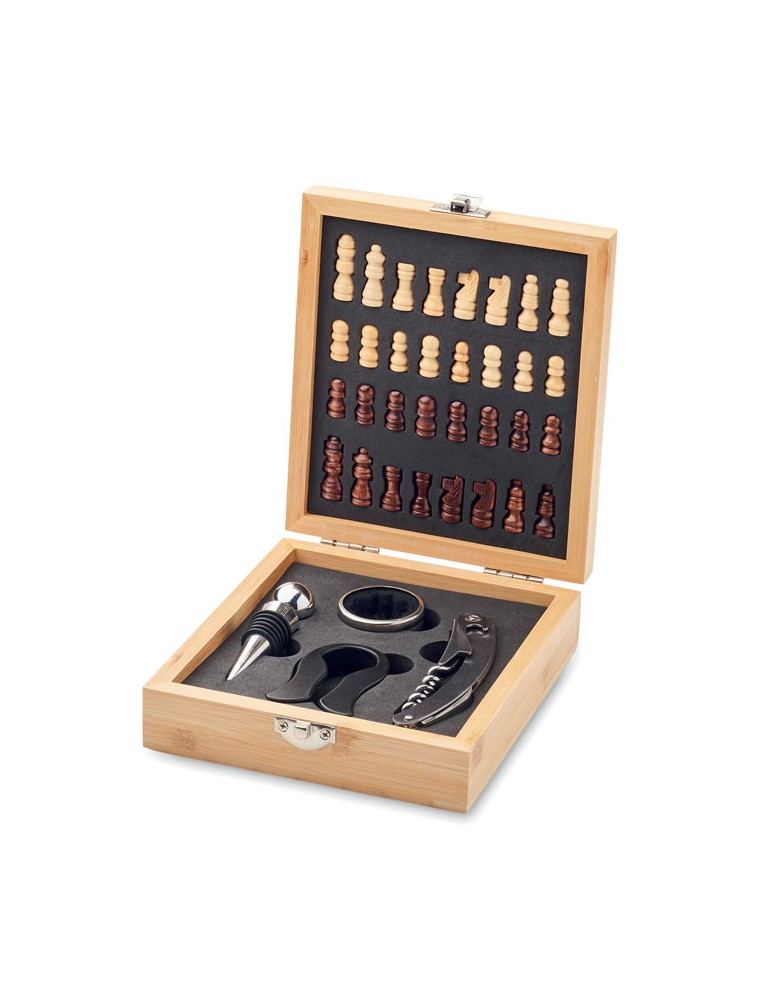 Set à vin et échecs - Cadeau Idéal d'Entreprise personnalisable