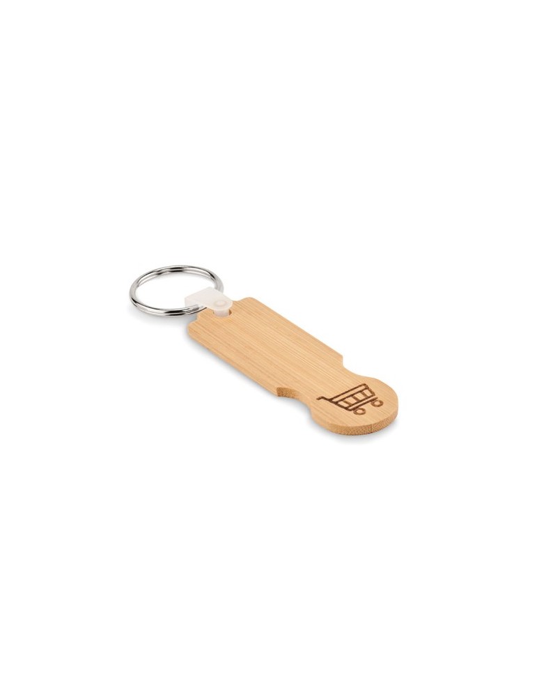 Porte-clés jeton personnalisable en bambou
