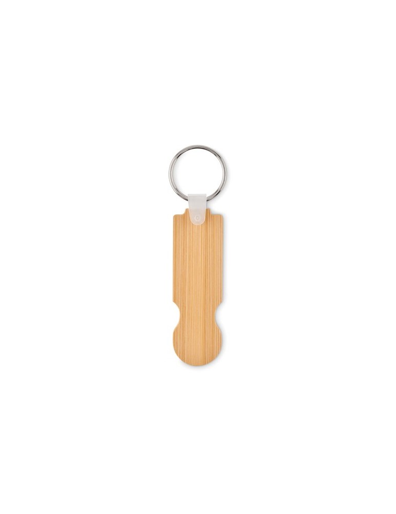 Porte-clés jeton personnalisable en bambou