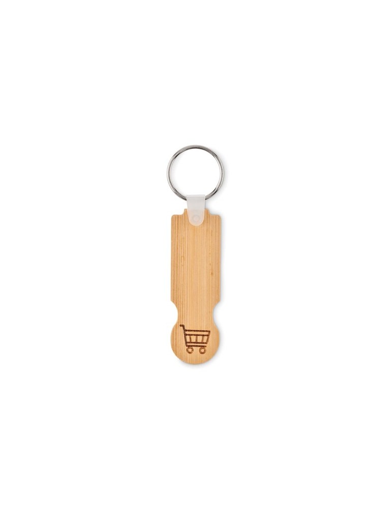 Porte-clés jeton personnalisable en bambou