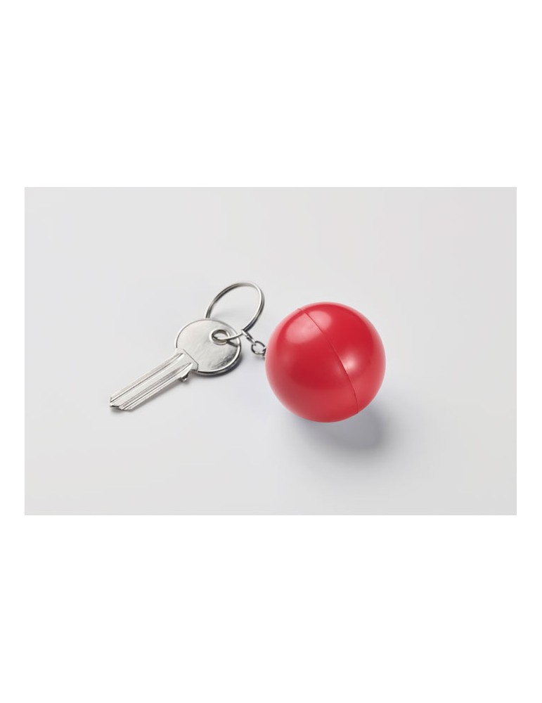 Porte-clés publicitaire boule en PU CIRKELY