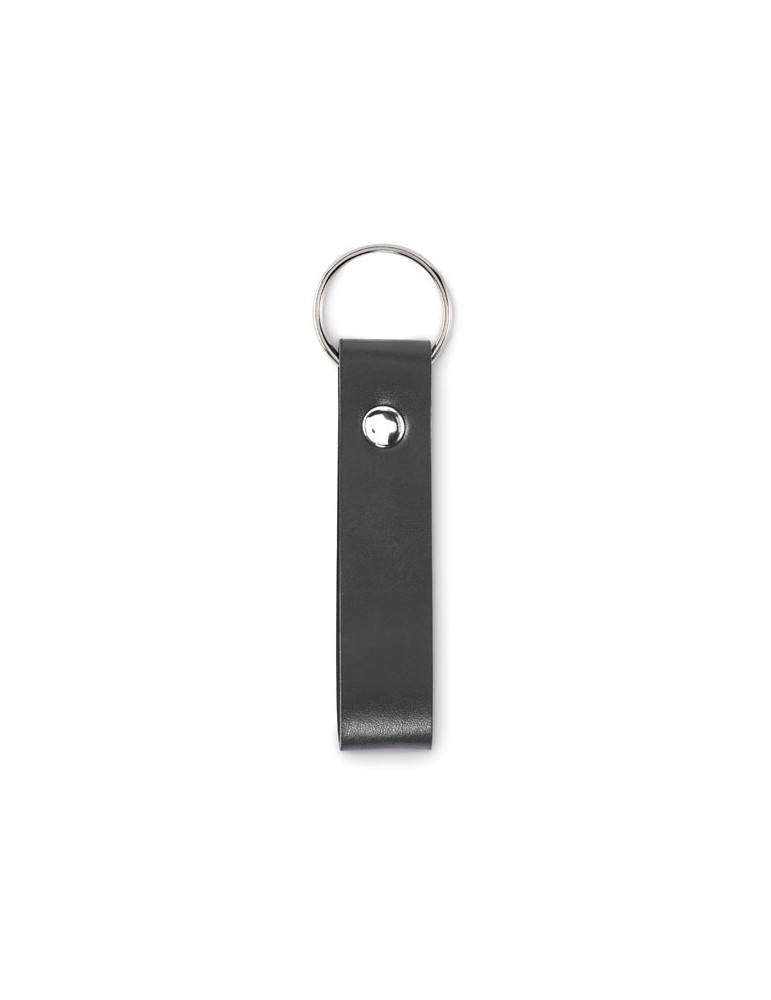 Porte-clés à boucle en PU publicitaire STROKEY