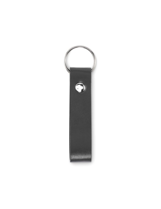 Porte-clés à boucle en PU publicitaire STROKEY