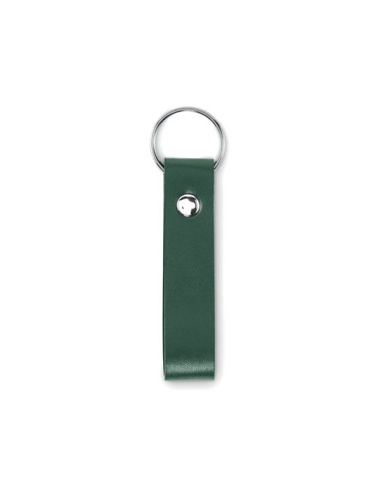 Porte-clés à boucle en PU publicitaire STROKEY