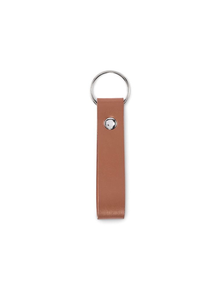 Porte-clés à boucle en PU publicitaire STROKEY