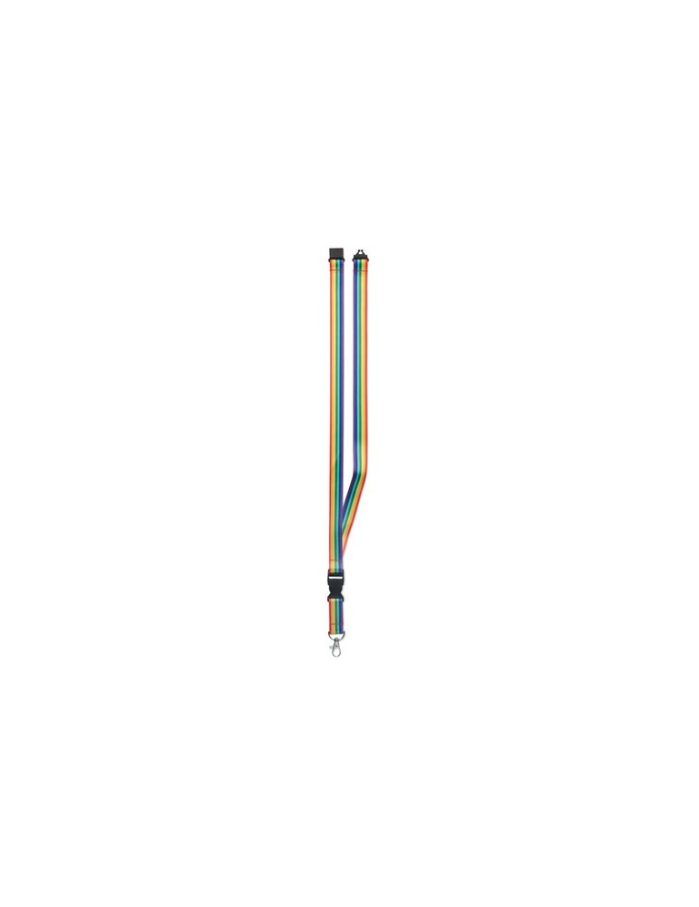 Lanyard Arc-en-Ciel - Personnalisé BOWYARD pas cher