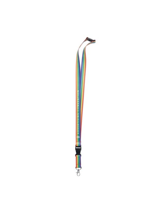 Lanyard Arc-en-Ciel - Personnalisé BOWYARD pas cher